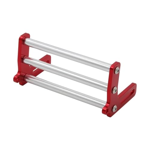 Kompatibel Mit Axial Für SCX10 Für TRX4 FJ40 Für Dodge 1/10 RC RC-Zubehörteile (1 Stück) Aluminium-Bullbar RC-Autostoßstange(Silver) von MGHGFYTAS