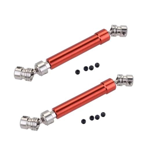 Kompatibel Mit Axial Für SCX10 Für Tamiya Für HSP Für Traxxas 1/10 Crawler Truck Shaft 2-teilige Metallantriebswelle 100-145 Mm RC Auto Zubehör von MGHGFYTAS