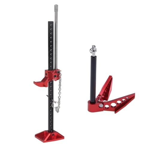 Kompatibel Mit Axial Für SCX10 Für Traxxas Für TRX4 1/10 RC Auto Metall Jack Stand Und Faltbare Winde Anker Dekoration Zubehör RC Auto Zubehör von MGHGFYTAS