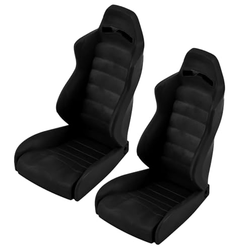 Kompatibel Mit Axial Für SCX10 Für Wraith AX90018 Für Traxxas Für TRX4 1/10 RC Crawler Car Simulation Cab Für Sitz Fahrer Für Sitz RC Auto Zubehör(Black,2pcs) von MGHGFYTAS