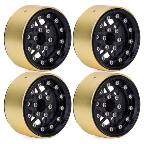 Kompatibel Mit Axial Für SCX10 II/III Für Traxxas Für TRX4 D90 1/10 RC Crawler-Autoteile 1,9-Zoll-Metall-Beadlock-Rad Mit (94 G/Stück) RC-Autoteile(4pcs) von MGHGFYTAS