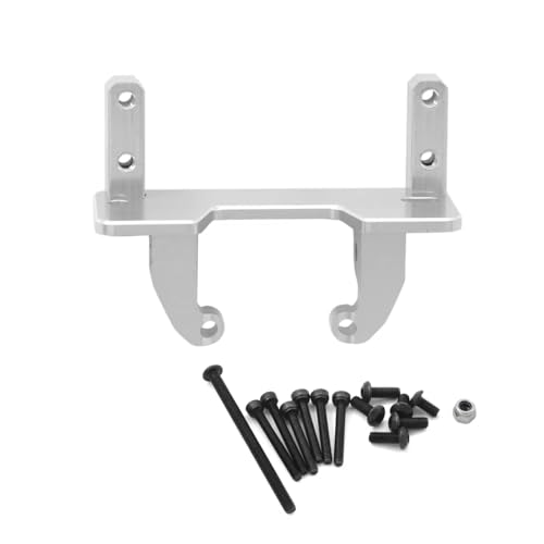 Kompatibel Mit Axial Für SCX10 II 90046 AR44 MN999 1/10 RC Crawler Cars Upgrade-Modifikationsteile Metall-Servohalterung Basisständer RC Autozubehör(Silver) von MGHGFYTAS