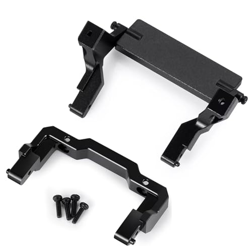 Kompatibel Mit Axial Für SCX24 1/24 RC Crawler Auto Upgrade Modifikation Zubehör Teile Aluminiumlegierung Vorne Hinten Stoßstange RC-Autostoßstange von MGHGFYTAS