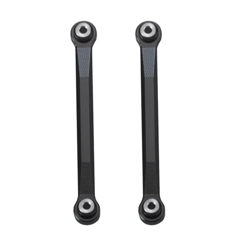 Kompatibel Mit Axial Für SCX24 90081 001 002 004 005 006 1/24 RC Crawler Car CNC Aluminium Linkage Set Kugelkopfstange RC-Pleuelstange(Black,45mm) von MGHGFYTAS