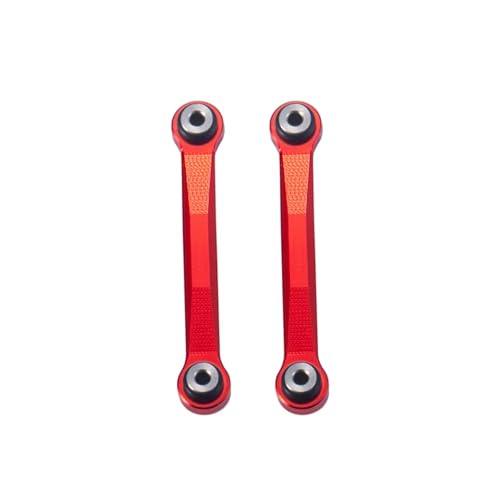 Kompatibel Mit Axial Für SCX24 90081 001 002 004 005 006 1/24 RC Crawler Car CNC Aluminium Linkage Set Kugelkopfstange RC-Pleuelstange(Red,35mm) von MGHGFYTAS