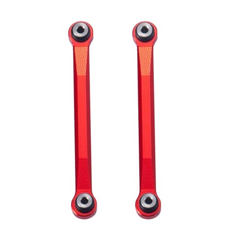 Kompatibel Mit Axial Für SCX24 90081 001 002 004 005 006 1/24 RC Crawler Car CNC Aluminium Linkage Set Kugelkopfstange RC-Pleuelstange(Red,45mm) von MGHGFYTAS