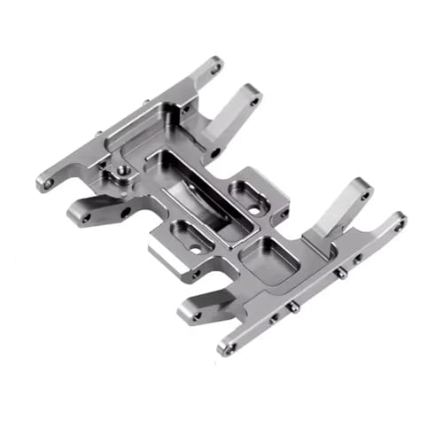 Kompatibel Mit Axial Für SCX24 90081 1/24 RC Crawler Auto-Upgrade-Teile Metallgetriebehalterung Basis Getriebehalter Unterfahrschutz RC Autozubehör(Gray) von MGHGFYTAS