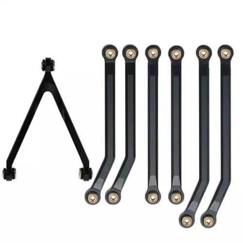 Kompatibel Mit Axial Für SCX24 AXI00001 C10 AXI00002 Für JLU Für Bronco RC Crawler Car Upgrade-Teile High Clearance Links Set RC Autozubehör(Black) von MGHGFYTAS