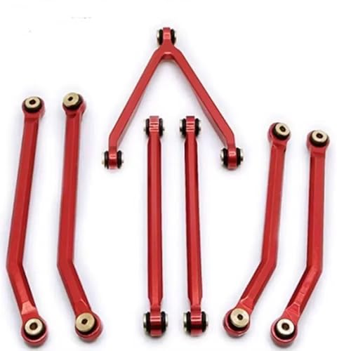 Kompatibel Mit Axial Für SCX24 AXI00001 C10 AXI00002 Für JLU Für Bronco RC Crawler Car Upgrade-Teile High Clearance Links Set RC Autozubehör(Red) von MGHGFYTAS