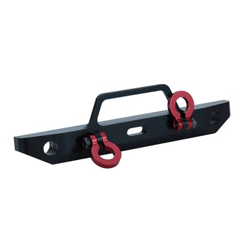 Kompatibel Mit Axial Für SCX24 Für DEADBOLT 90081 AXI31616 1/24 RC-Autozubehör, 1 Stück Metall-Frontstoßstange Mit Rettungsschlepphaken RC-Autostoßstange von MGHGFYTAS
