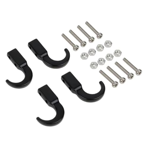 Kompatibel Mit Axial Für WPL Für Trx4 Für Trx6 Für Scx10 1/8 1/10 Rc Auto Aluminiumlegierung Schutz Garnierschutz RC Auto Zubehör(Black) von MGHGFYTAS