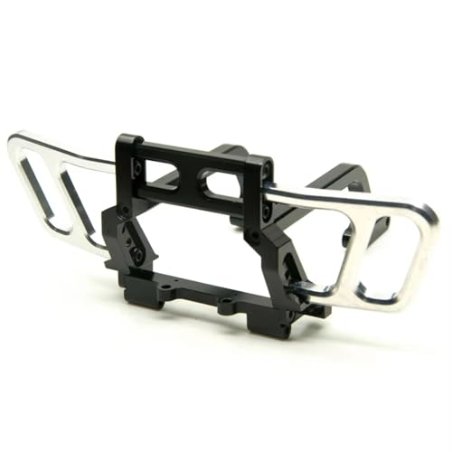 Kompatibel Mit Axial Für Wraith 90018 1/10 RC Crawler Truck Modellautos Upgrades Teile Aluminiumlegierung Frontstoßstange Bull RC Autozubehör(Black) von MGHGFYTAS