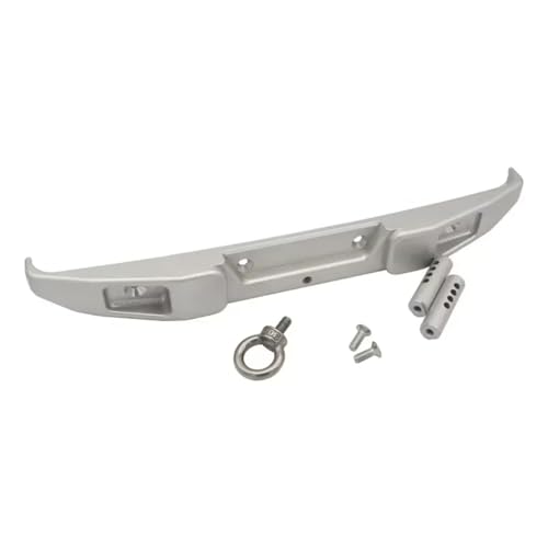 Kompatibel Mit Axial SCX6 1/6 RC Crawler Auto Upgrade Modifikation Zubehör Teile Metall Heckstoßstange Anhänger Abschlepphaken RC-Autostoßstange(Silver) von MGHGFYTAS