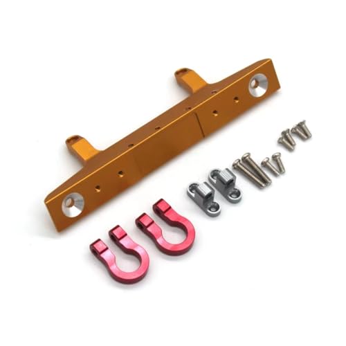 Kompatibel Mit FMS Für FCX24 1/24 RC-Fernbedienungsauto, Upgrade-Modifikation, Ersatzzubehör, Metall-Frontstoßstange RC-Autostoßstange(Yellow) von MGHGFYTAS