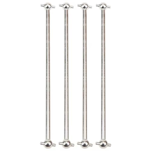 Kompatibel Mit HSP 53633 51805 Für FS Für Racing 1/10 RC Monster Autoteile Für Universalantriebswelle 100 101 Mm Vorne Hinten Dogbone RC Autozubehör(Silver,4pcs) von MGHGFYTAS