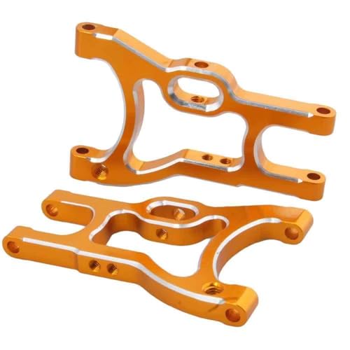 Kompatibel Mit HSP 94101 94102 94103 94123 1/10 RC Drift Car Upgrade-Teile 2 Stück 102021 (02007) Rear Lower Suspension Arm RC Autozubehör(Orange) von MGHGFYTAS