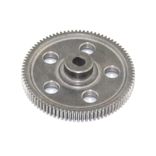 Kompatibel Mit HSP Für RGT E86100 180024 94180 86100 1/10 RC-Spielzeug Für Rock Crawler-Autos, Upgrade-Teile, Metallhalterung, Stirnradgetriebe 87T RC Autozubehör(Gray) von MGHGFYTAS