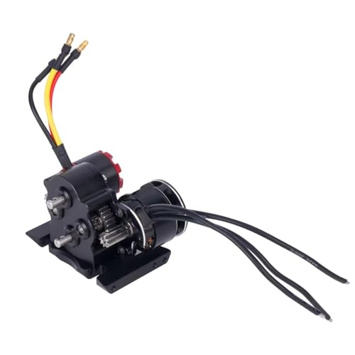 Kompatibel Mit LCG Für Capra Für SCX10 PRO 1/10 RC Crawler-Autoteile, Aluminium-Doppelgetriebe, Dig-Overdrive-Getriebe Mit Delrin-Skid RC-Autoteile(Red) von MGHGFYTAS