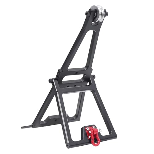 Kompatibel Mit LCG Für SCX10 Für TRX4 Für Capra 1/10 RC Crawler Car Für Chassis-Teil, Verstellbares Doppelstent-Rettungskranarm-Wrecker-Kit RC-Autoteile(Black) von MGHGFYTAS