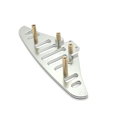 Kompatibel Mit MJX 14301 14302 14303 1/14 RC-Auto-Upgrade-Modifikation, Ersatzzubehör, Teile, Aluminium-Frontstoßstange RC-Autostoßstange(Silver) von MGHGFYTAS