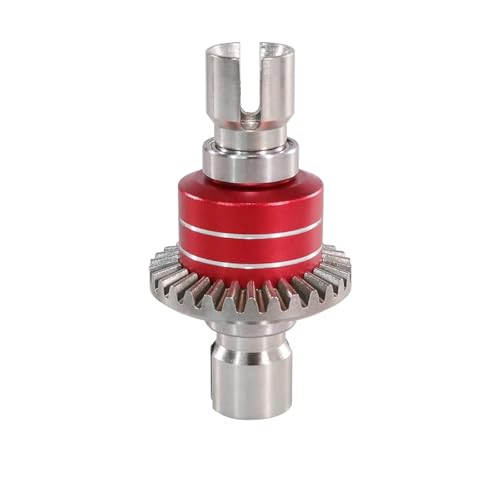 Kompatibel Mit MJX Für Hyper Go 1/16 16207 H16BM-PL 1/14 14210 RC-Autoteile, Verbessertes Vorderes Und Hinteres Differentialgetriebe Aus Metall RC Auto Zubehör(Red) von MGHGFYTAS