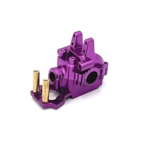 Kompatibel Mit MJX Für Hyper Go 14209 14210 14301 14302 14303 1/14 RC-Auto-Upgrade-Teile, Metall-Frontgetriebegehäuse, Differentialgehäuse RC Autozubehör(Purple) von MGHGFYTAS