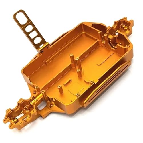 Kompatibel Mit MJX Für Hyper Go 16207 16208 16209 16210 H16 M162 1/16 RC-Auto-Upgrade-Teile Zubehör Metallgehäuse Für Chassis RC Autozubehör(Yellow) von MGHGFYTAS