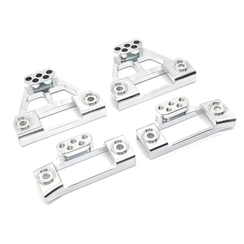 Kompatibel Mit MJX Für Hyper Go H12Y 1/12 RC Crawler Auto-Upgrade-Teile Zubehör Metall Vorne Und Hinten Stoßdämpferhalterung RC Auto Zubehör(White) von MGHGFYTAS