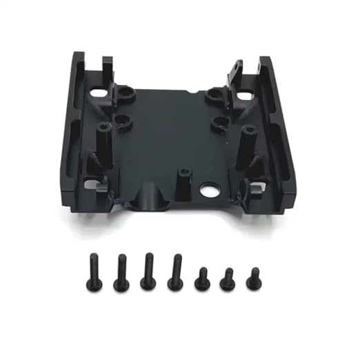 Kompatibel Mit MJX Für Hyper Go H12Y 1/12 RC Crawler Car Upgrade-Teile Zubehör Metall Für Chassis-Unterfahrschutz Getriebehalterungsbasis RC Autozubehör(Black) von MGHGFYTAS