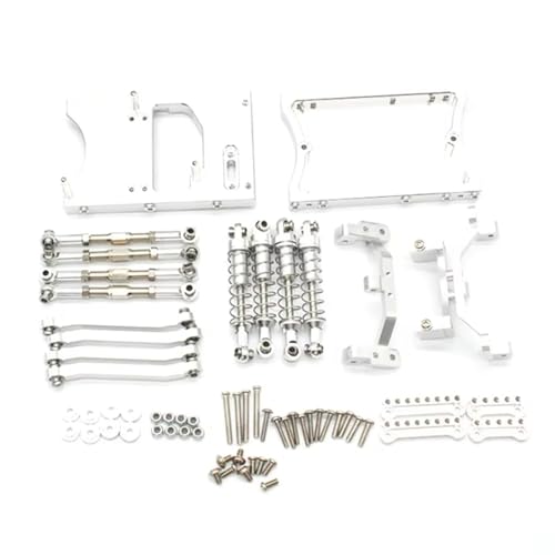 Kompatibel Mit MN D90 D91 1/12 RC Auto-Tuning-Teile Metall Für Chassis Zugstangen Servo Feste Halterung Stoßdämpfer RC Auto Zubehör(White) von MGHGFYTAS