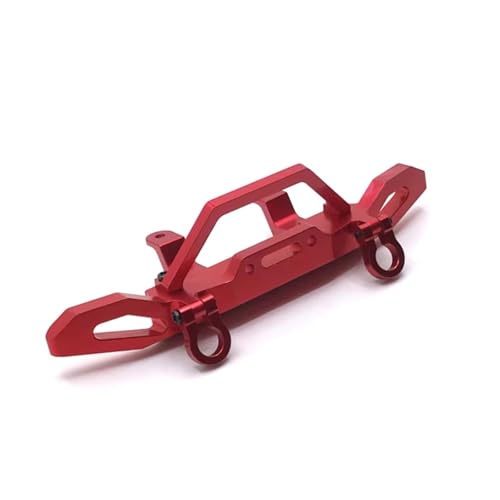 Kompatibel Mit MN D90 D91 D96 Für MN98 99S 1/12 RC-Auto-Ersatzteile, Ersatzzubehör, Metall-Frontstoßstangen-Abschlepphaken RC-Autostoßstange(Red) von MGHGFYTAS