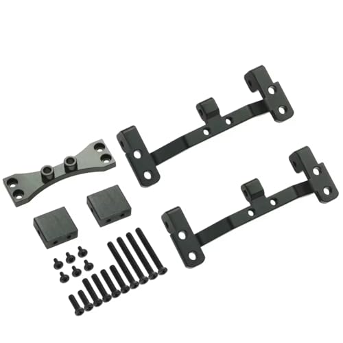 Kompatibel Mit MN D90 D91 D96 Für MN99S 1/12 RC-Auto-Upgrade-Teile, Metall-Zugstangenbasis Für Sitzachse Für Up-Servo-Halterung RC Autozubehör(Black) von MGHGFYTAS