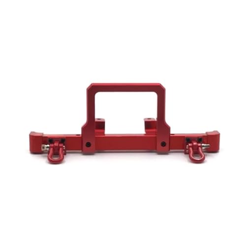 Kompatibel Mit MN D90 D91 D96 MN86 Für MN99S 1/12 RC-Auto-Upgrade-Zubehör Ersatzteile Frontstoßstangenschutz Mit Anhängerhaken RC-Autostoßstange(Red) von MGHGFYTAS