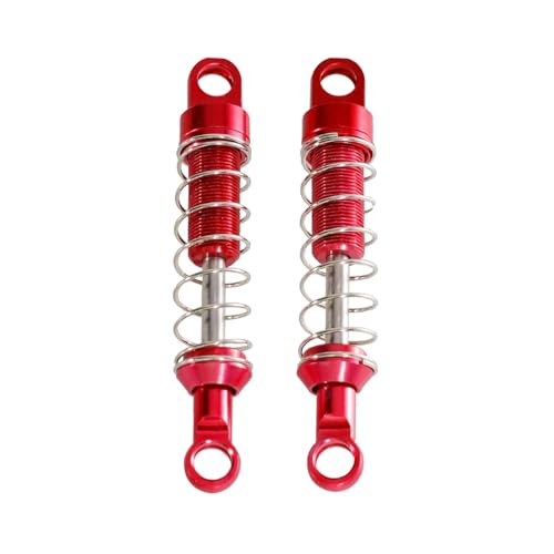 Kompatibel Mit MN Für MN78 1/12 RC-Auto-Upgrade-Teile, Modifikationszubehör, Vorne Und Hinten, Externer Metall-Stoßdämpfer RC-Autoteile(Red) von MGHGFYTAS