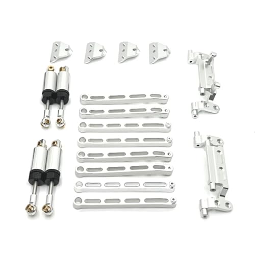 Kompatibel Mit MN168 Für MN78 1/12 RC Crawler Auto Upgrade Modifikation Zubehör Teile Metallstange Für Sitzrahmen Kit RC-Pleuelstange(Silver) von MGHGFYTAS