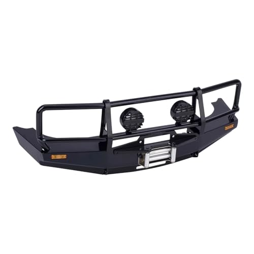 Kompatibel Mit RUN80 Für SCX10 Für TRX4 1/10 RC Crawler Auto Upgrade Modifikation Ersatzteile Zubehör Metall Frontstoßstange RC-Autostoßstange(B) von MGHGFYTAS
