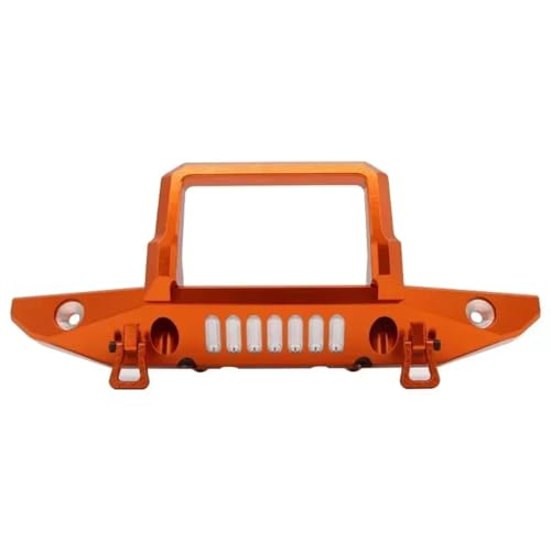 Kompatibel Mit SCX6 1/6 RC-Auto-LKW-Upgrade-Modifikation Ersatzzubehör Ersatzteile Frontstoßstange Aus Aluminiumlegierung RC-Autostoßstange(Orange) von MGHGFYTAS