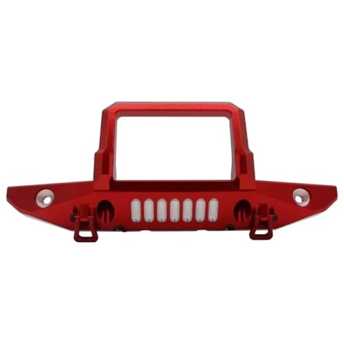 Kompatibel Mit SCX6 1/6 RC-Auto-LKW-Upgrade-Modifikation Ersatzzubehör Ersatzteile Frontstoßstange Aus Aluminiumlegierung RC-Autostoßstange(Red) von MGHGFYTAS