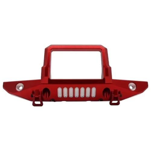 Kompatibel Mit SCX6 1/6 RC-Auto-LKW-Upgrade-Modifikation Ersatzzubehör Ersatzteile Frontstoßstange Aus Aluminiumlegierung RC-Autostoßstange(Red) von MGHGFYTAS