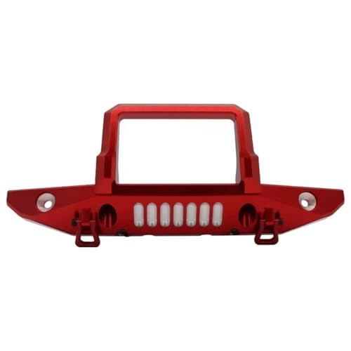 Kompatibel Mit SCX6 1/6 RC-Auto-Upgrade-Modifikation, Ersatzzubehör, Ersatzteile, 1 Stück, Metall-Frontstoßstange RC-Autostoßstange(Red) von MGHGFYTAS