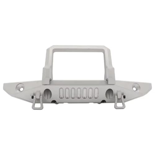 Kompatibel Mit SCX6 1/6 RC-Auto-Upgrade-Zubehör, Ersatzteile, Modifikation, Ersatz, Frontstoßstange Aus Aluminiumlegierung RC-Autostoßstange(Silver) von MGHGFYTAS