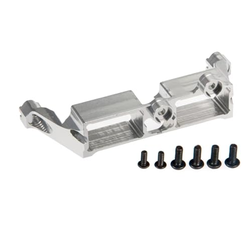 Kompatibel Mit TRX-4 1/10 RC Crawler Car Upgrade-Teile, Differentialsperrenhalterung Aus Aluminiumlegierung, Lenkgetriebe-Servohalterung RC Autozubehör(Silver) von MGHGFYTAS