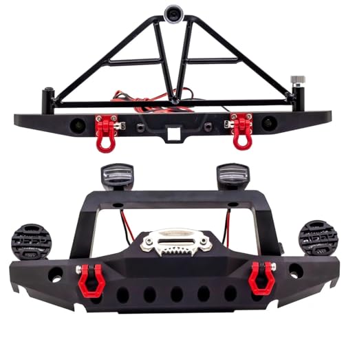 Kompatibel Mit TRX-4 Für Defender Für Axial Für SCX10 90046 90047 AX103007 1/10 RC Crawler Autozubehör Teile Metall Frontstoßstange RC-Autostoßstange von MGHGFYTAS