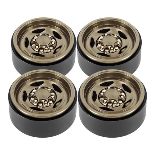 Kompatibel Mit TRX4 Für SCX10 TF2 D90 EX86190 Emo 1/10 1/8 RC Crawler Autoteile 73 G/Stück 1,9 Zoll Beadlock-Felgen Mit Maßstabsgetreuer Hardware RC-Autoteile(Yellow) von MGHGFYTAS