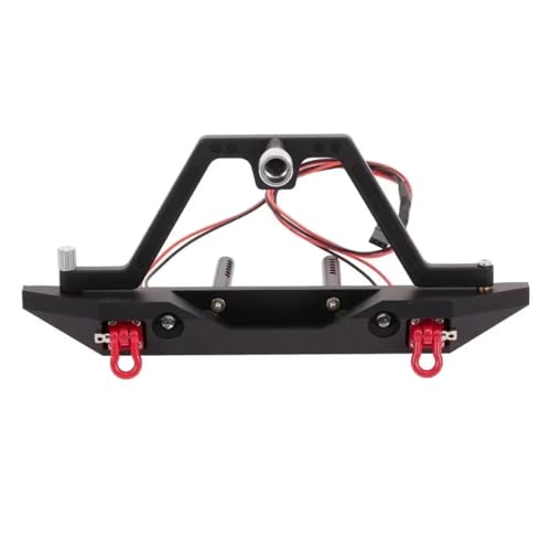 Kompatibel Mit TRXS Für TRX-4 Für Axial Für SCX10 90046 RC Crawler-Zubehör Frontstoßstange Aus Metall Mit 2 Scheinwerfern RC-Autostoßstange(Rear) von MGHGFYTAS