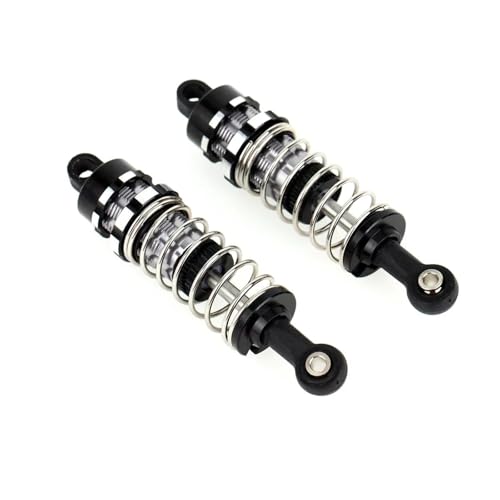 Kompatibel Mit Tamiya CC01 LCX Für Racing 1/10 RC Crawler Car Upgrades Teile Zubehör 70mm Aluminium Suspension Shock Set RC-Autoteile(Black) von MGHGFYTAS
