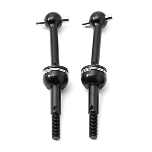 Kompatibel Mit Tamiya Für TT01 Für TT02 TT01D TT01E TA04 1/10 RC Autoteile 45# Gehärteter Stahl Metall Antriebswelle RC Auto Zubehör(2pcs) von MGHGFYTAS