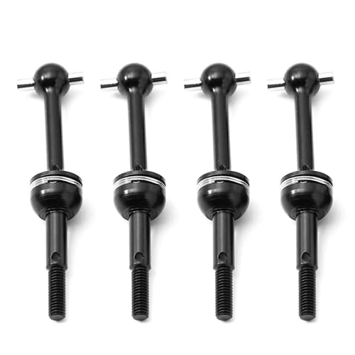 Kompatibel Mit Tamiya Für TT01 Für TT02 TT01D TT01E TA04 1/10 RC Autoteile 45# Gehärteter Stahl Metall Antriebswelle RC Auto Zubehör(4pcs) von MGHGFYTAS