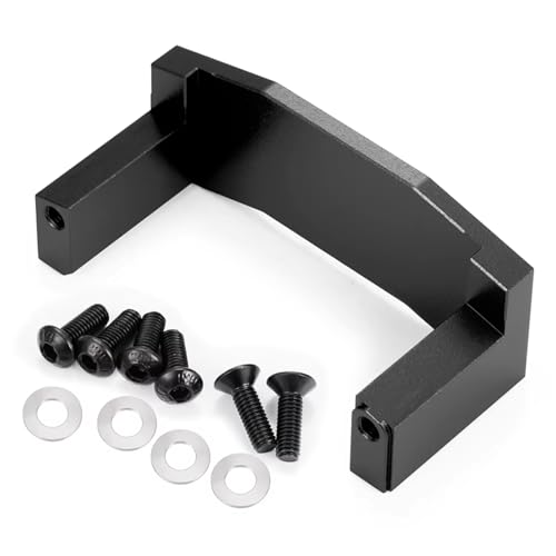 Kompatibel Mit Tamiya Für TT02 1/10 RC Drift Cars Upgrades Teile Ersatzzubehör Aluminiumlegierung Servohalterung RC Autozubehör(Black) von MGHGFYTAS