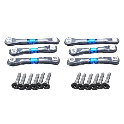Kompatibel Mit Tamiya Für TT02 TT02T 1/10 Fernbedienungsauto-Upgrade-Teile Zubehör 6-teiliges Spurstangengelenk Aus Aluminiumlegierung RC Autozubehör Kompatibel Mit Tamiya Für TT02 TT02T 1/10 Fernbedienungsauto-Upgrade-Teile Zubehör 6-teiliges Spurstangengelenk Aus Aluminiumlegierung RC Autozubehör von MGHGFYTAS